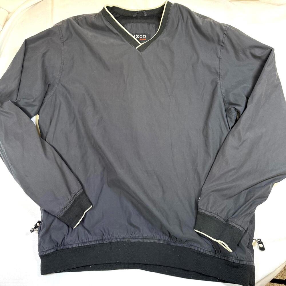 Izod XFG‎ Black Pullover Sportswear Windbreaker XL Men's Golf Casual Outdoor